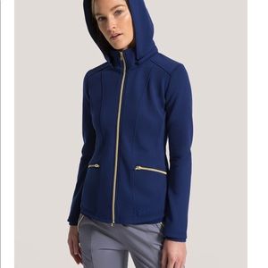PonteLux collection jacket in navy blue. Like new